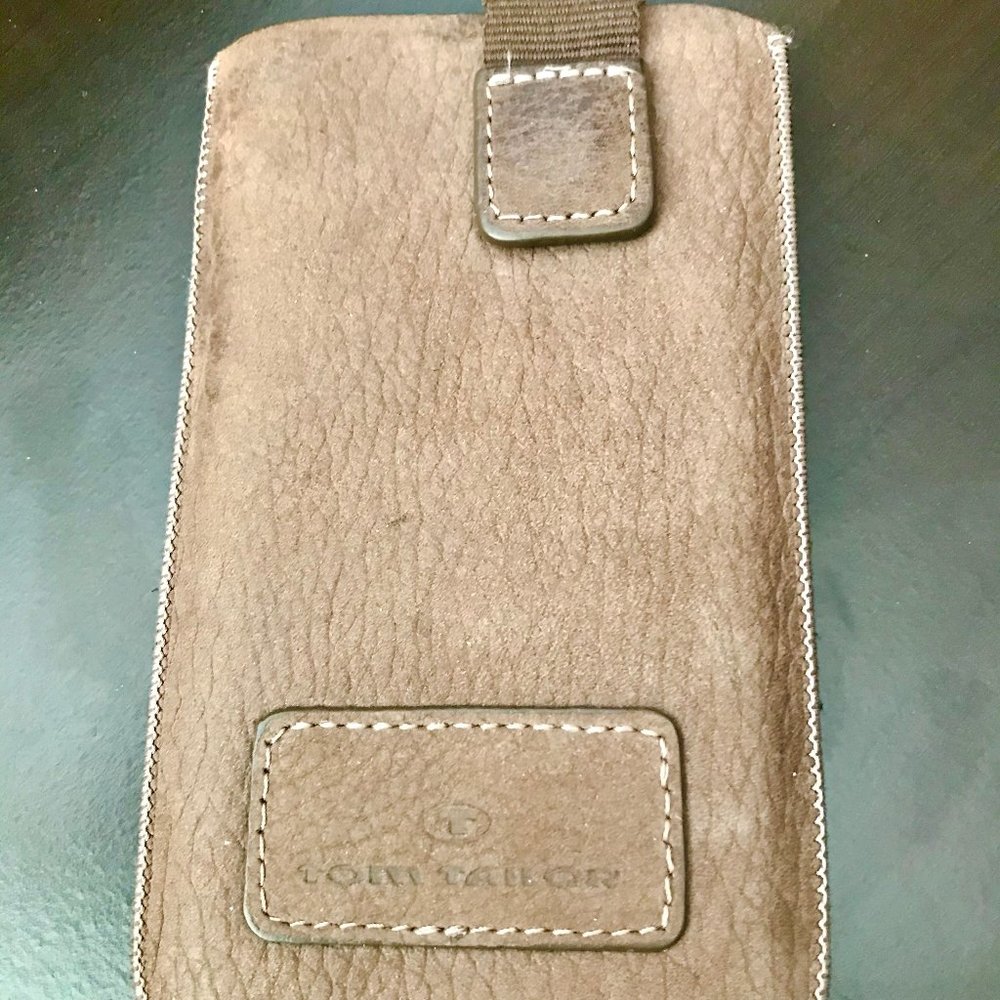 Tom Tailor Light Brown Leather Smartphone Case / Pouch